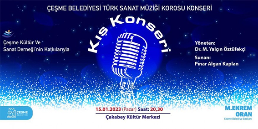 Çeşme'de, ücretsiz, Türk Sanat Müziği Kış Konseri