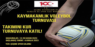 Çeşme'de, Kaymakamlık Voleybol Turnuvası düzenlenecek