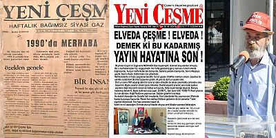Çeşme'nin 34 yıllık gazetesi yayın hayatına son verdi