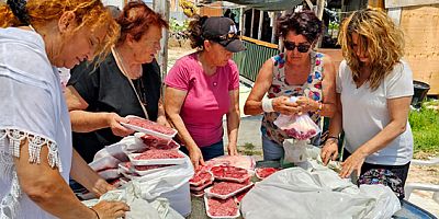CHP'li kadınlar kurban eti bağışlarını ihtiyaç sahiplerine ulaştırdı